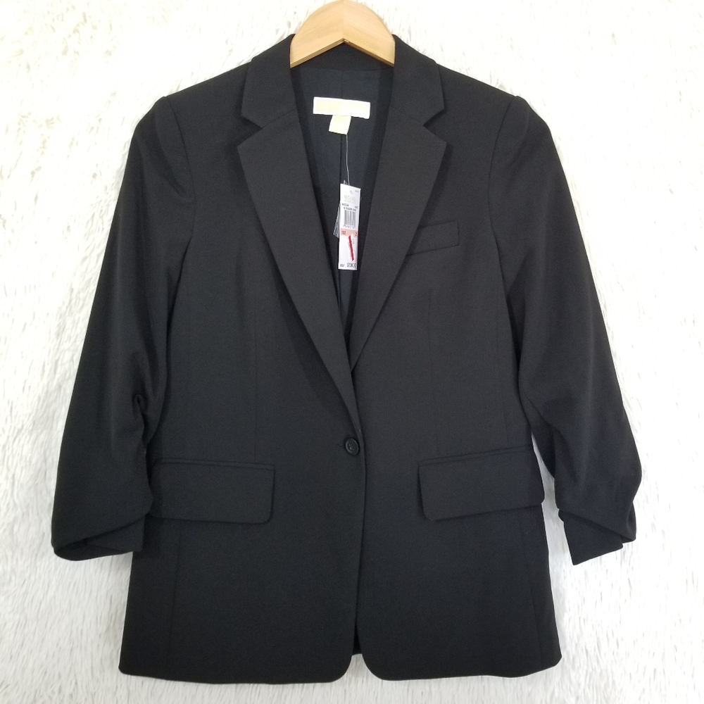 Michael Kors black blazer jacket size 2 NWT